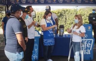 Gobernadora y Tránsito del Atlántico lanzan estrategia 'Café por la vía' para reducir la accidentalidad